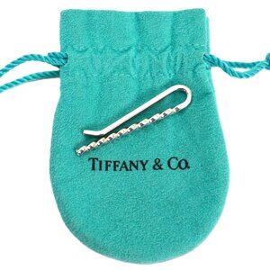 Tiffany & Co. Vintage Sterling Silver Twisted Tie Clip